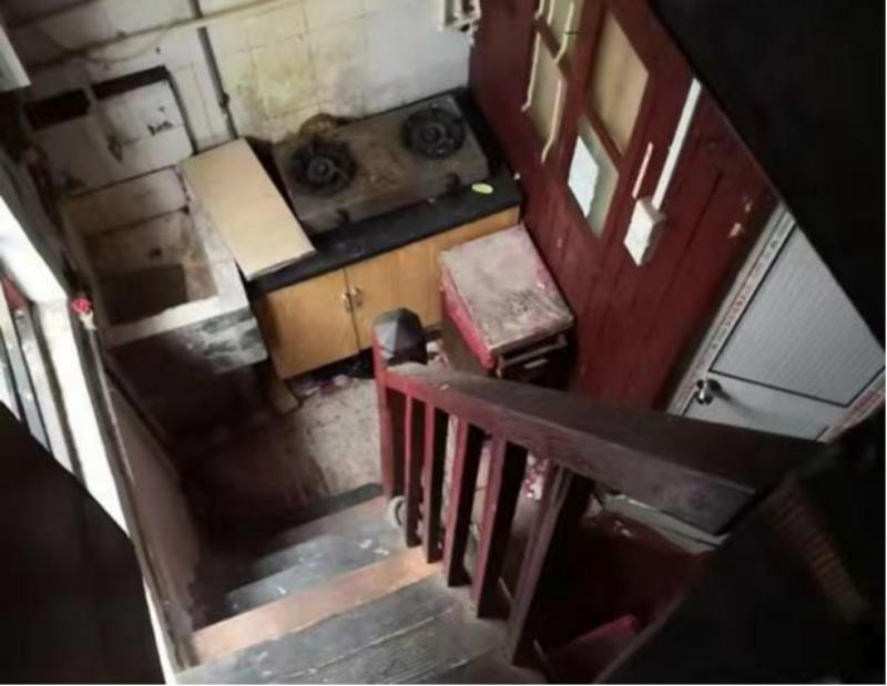 旧改前,宝兴里居民的居住场景。宝兴居民区供图